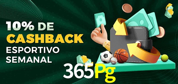 10% de bônus de cashback na 365Pg